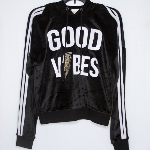 SELF ESTEEM "Good Vibes" BLACK HOODIE - Picture 1 of 8
